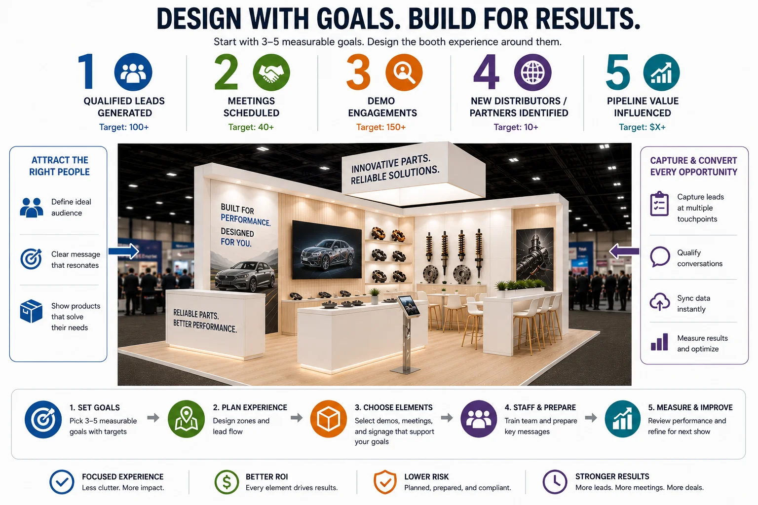 AAPEX booth design goals and layout map